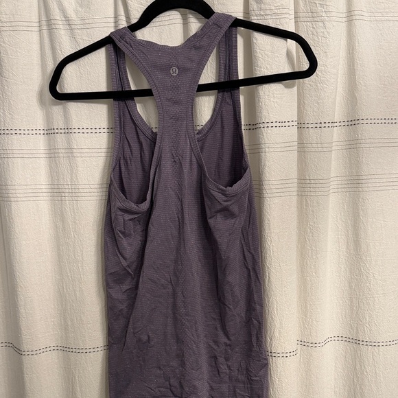 Purple sparkle lululemon swiftly tech Racerback Tank Top - Picture 3 of 3